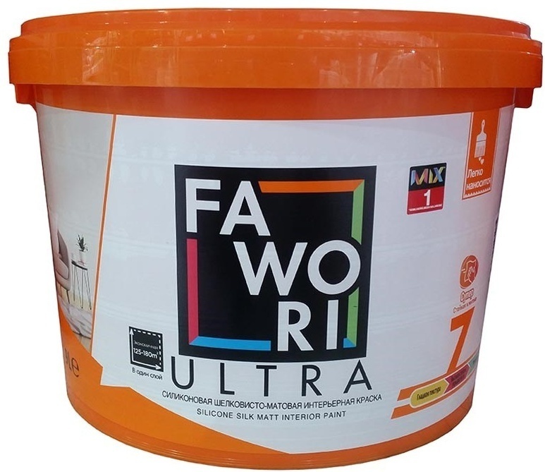 FAWORI ULTRA 7 MIX-1 краска силиконовая шелковисто-матовая 9 л.